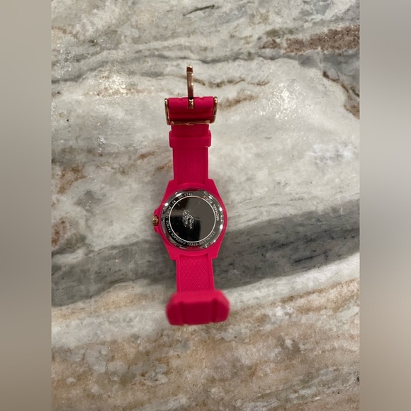 NWOT Michael Kors Womens MK2745 Bradshaw Pink Silicone Strap Watch - Picture 5 of 7